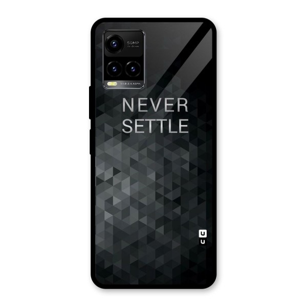Abstract No Settle Glass Back Case for Vivo Y33s