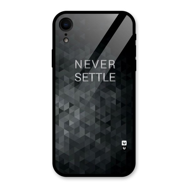 Abstract No Settle Glass Back Case for XR