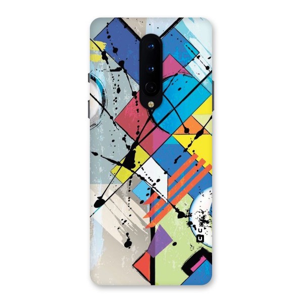 Abstract Paint Shape Back Case for OnePlus 8