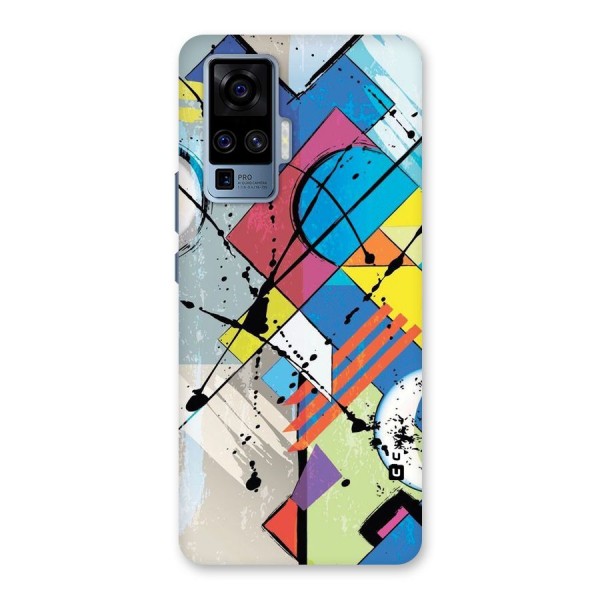 Abstract Paint Shape Back Case for Vivo X50 Pro