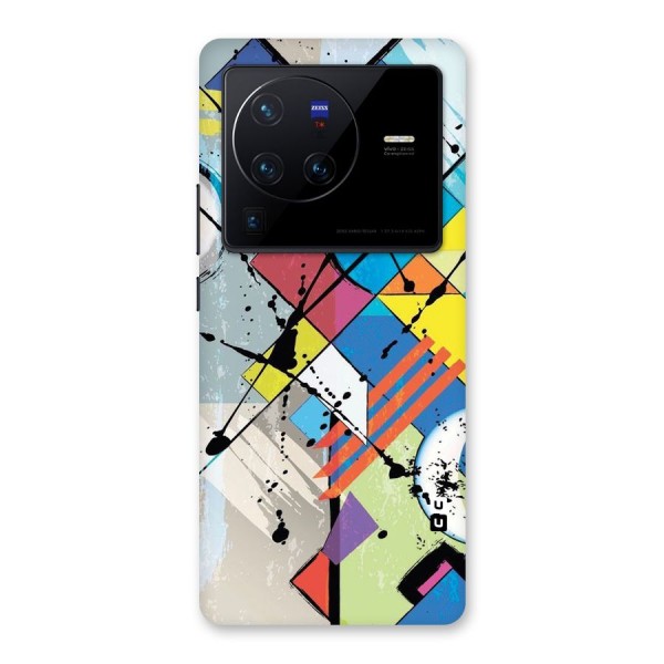 Abstract Paint Shape Back Case for Vivo X80 Pro