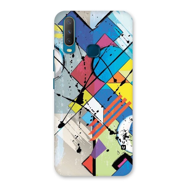 Abstract Paint Shape Back Case for Vivo Y12