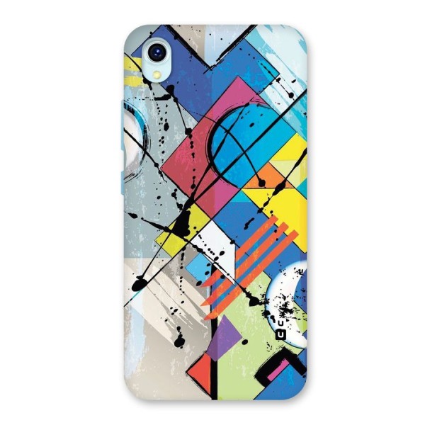 Abstract Paint Shape Back Case for Vivo Y1s