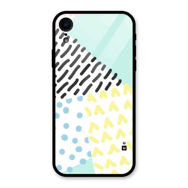 Abstract Pastel Glass Back Case for XR