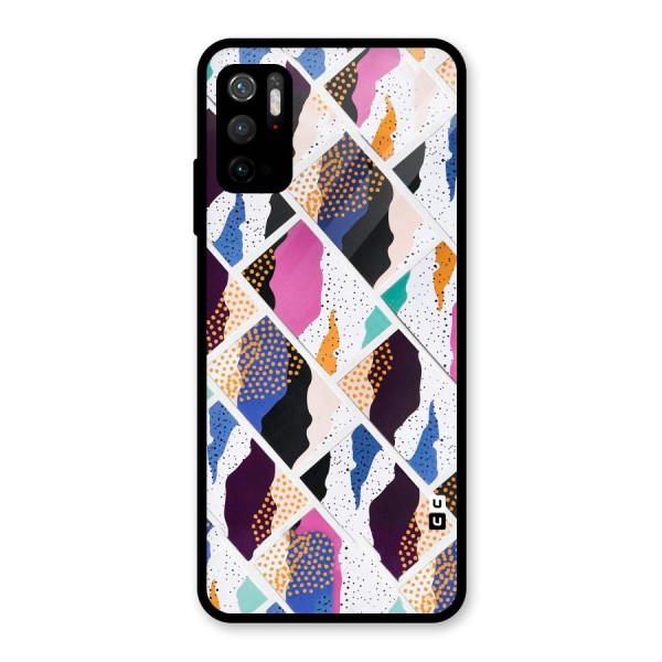 Abstract Polka Glass Back Case for Poco M3 Pro 5G