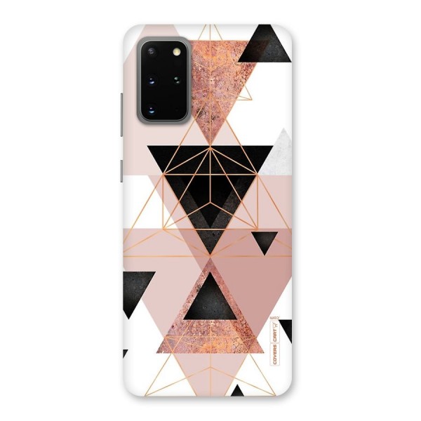 Abstract Rose Gold Triangles Back Case for Galaxy S20 Plus