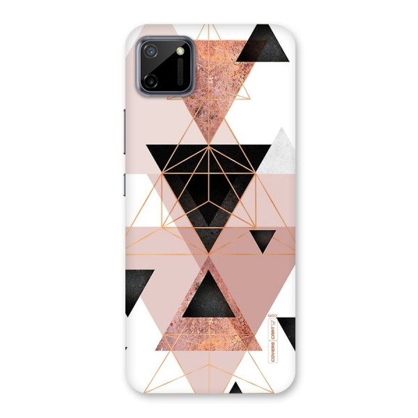 Abstract Rose Gold Triangles Back Case for Realme C11