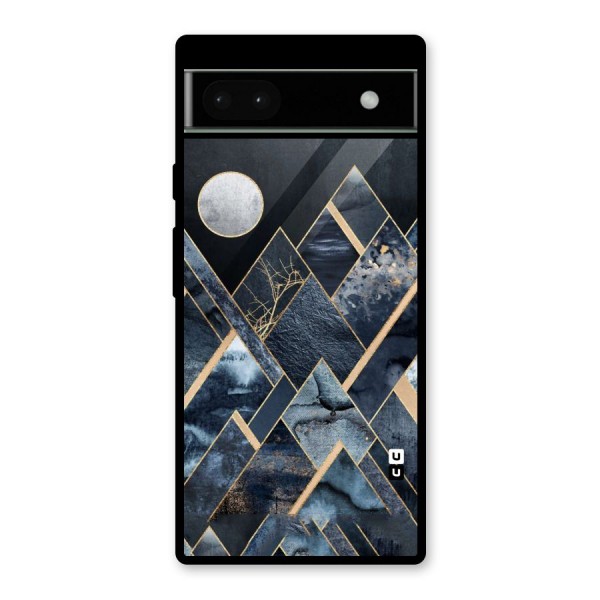 Abstract Scenic Design Glass Back Case for Google Pixel 6a