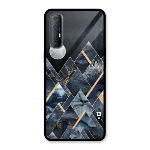 Abstract Scenic Design Glass Back Case for Oppo Reno3 Pro