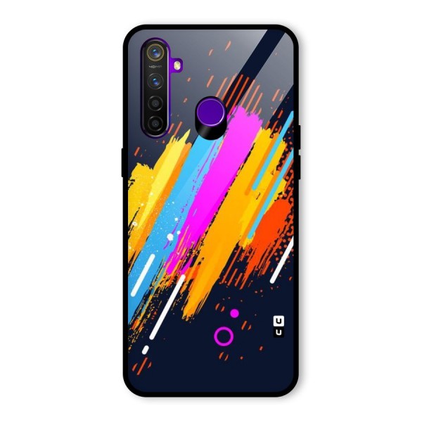 Abstract Shades Glass Back Case for Realme 5 Pro