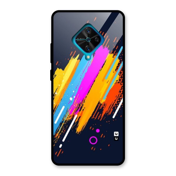 Abstract Shades Glass Back Case for Vivo S1 Pro