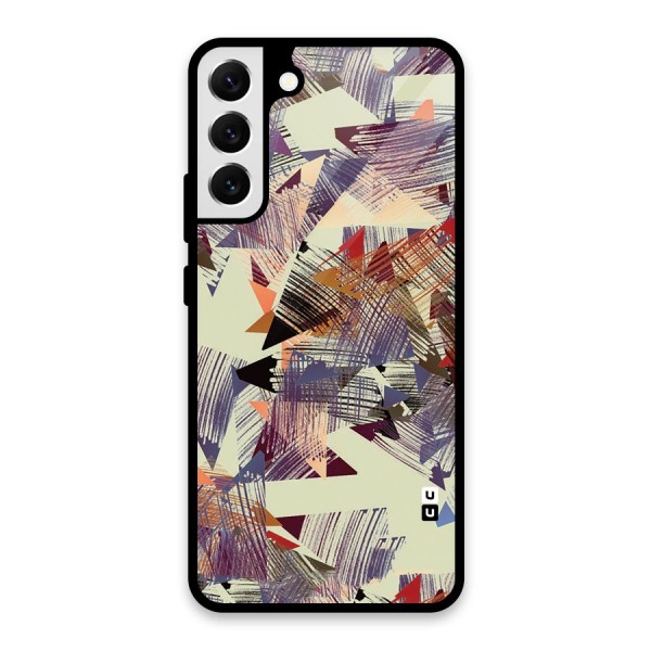 Abstract Sketch Glass Back Case for Galaxy S22 Plus 5G