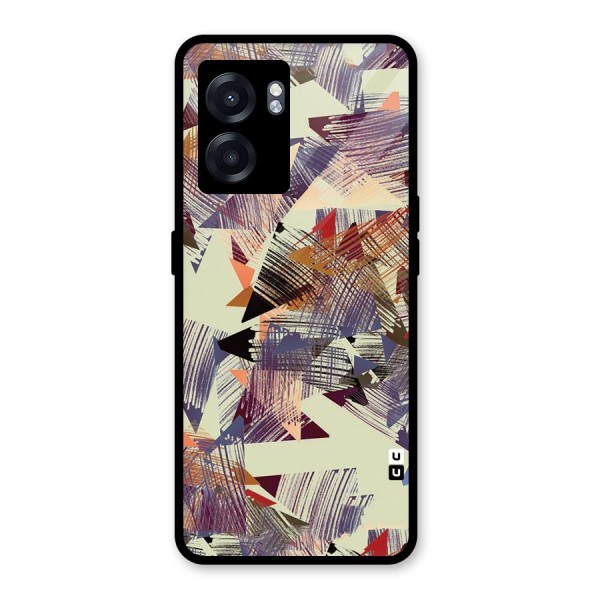 Abstract Sketch Glass Back Case for Oppo K10 (5G)