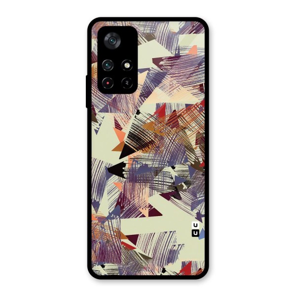 Abstract Sketch Glass Back Case for Poco M4 Pro 5G