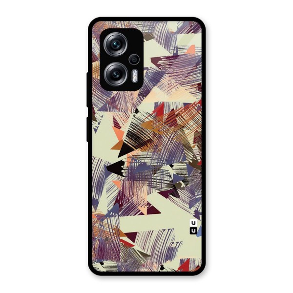 Abstract Sketch Glass Back Case for Redmi K50i