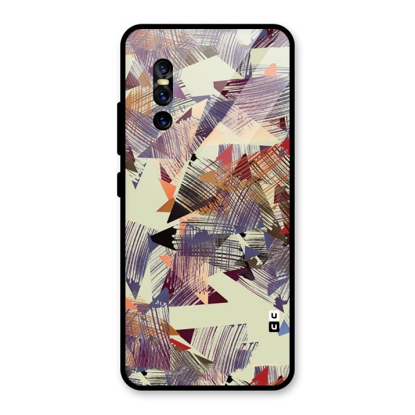 Abstract Sketch Glass Back Case for Vivo V15 Pro