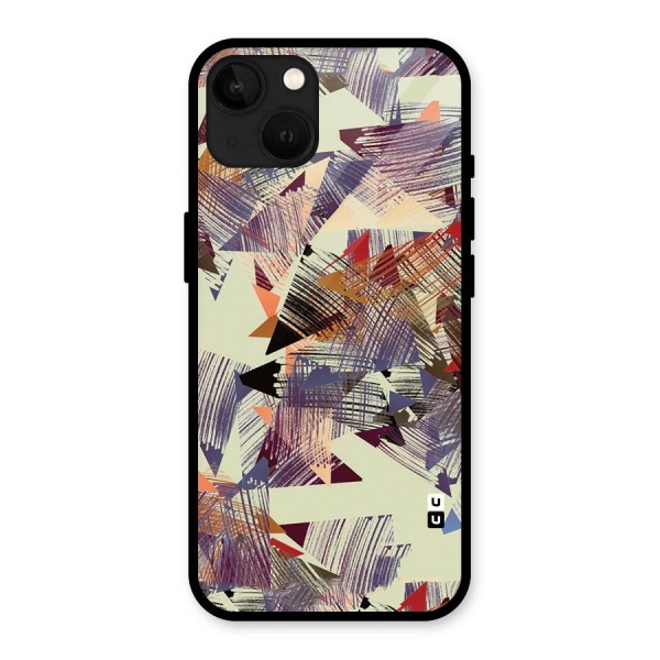 Abstract Sketch Glass Back Case for iPhone 13