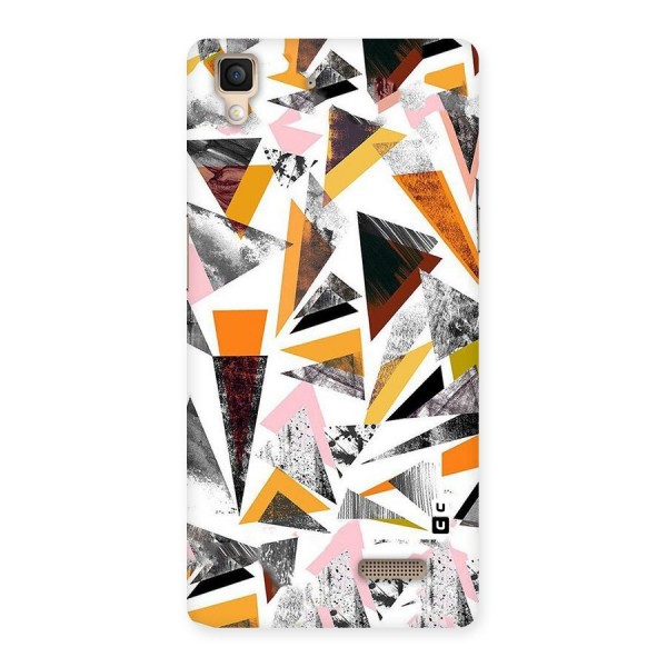 Abstract Sketchy Triangles Back Case for Oppo R7