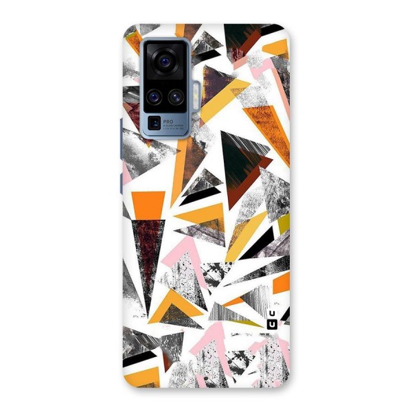 Abstract Sketchy Triangles Back Case for Vivo X50 Pro