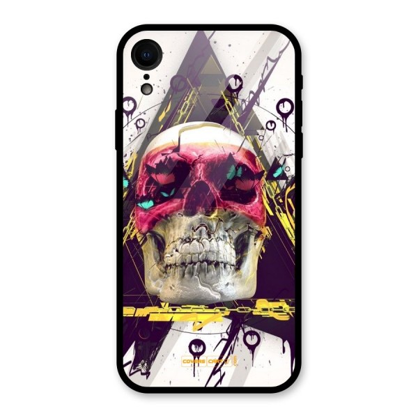 Abstract Skull Glass Back Case for XR