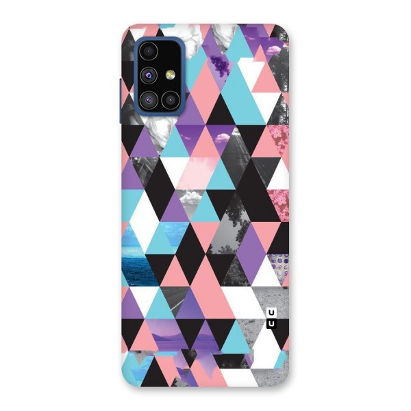 Abstract Splash Triangles Back Case for Galaxy M51