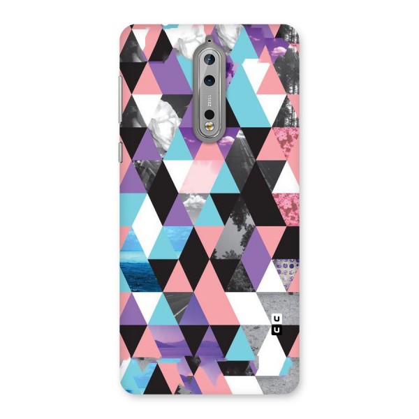 Abstract Splash Triangles Back Case for Nokia 8