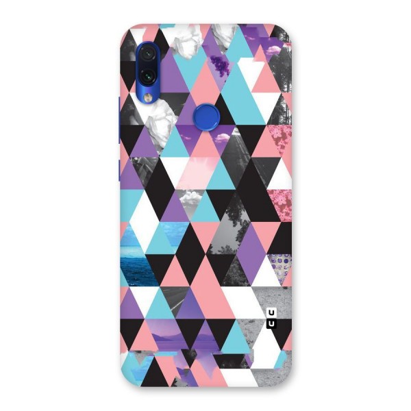 Abstract Splash Triangles Back Case for Redmi Note 7