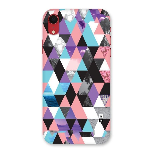 Abstract Splash Triangles Back Case for iPhone XR