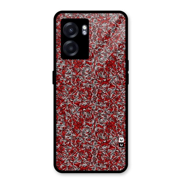 Abstract Threads Glass Back Case for Oppo K10 (5G)