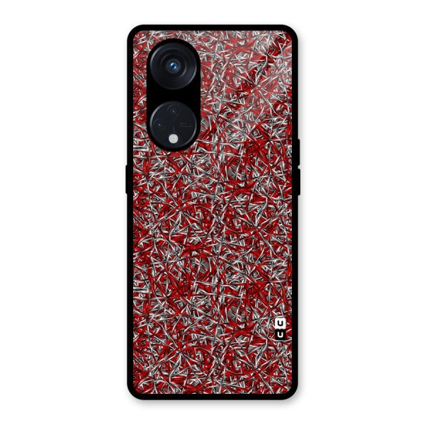 Abstract Threads Glass Back Case for Reno8 T 5G