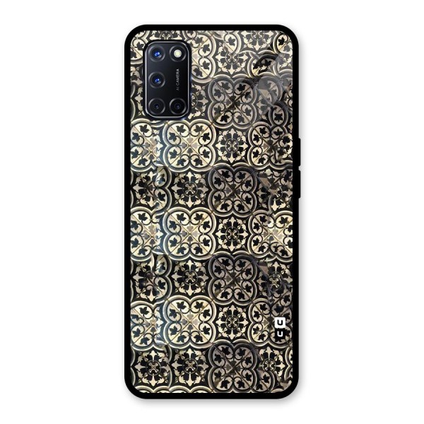 Abstract Tile Glass Back Case for Oppo A52