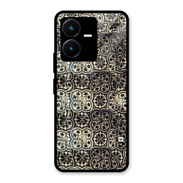 Abstract Tile Glass Back Case for Vivo Y22