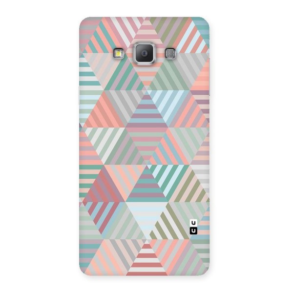 Abstract Triangle Lines Back Case for Galaxy A7