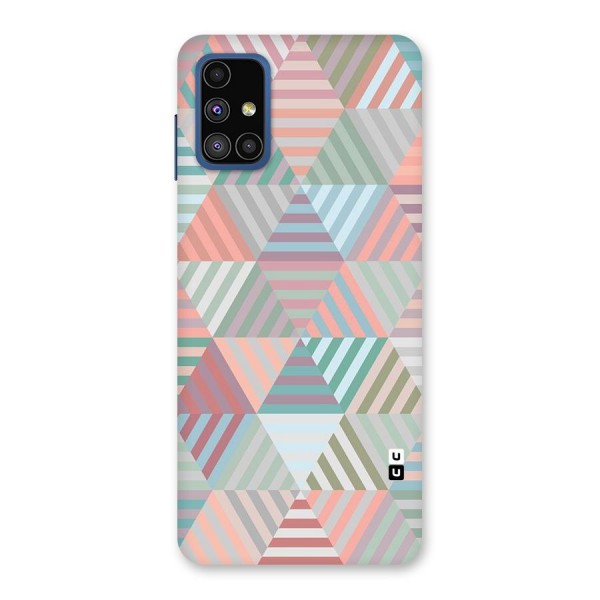 Abstract Triangle Lines Back Case for Galaxy M51