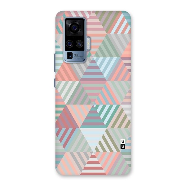 Abstract Triangle Lines Back Case for Vivo X50 Pro