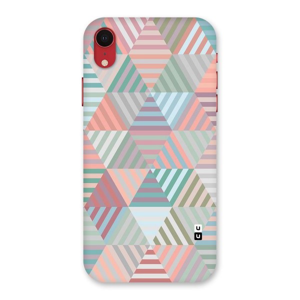 Abstract Triangle Lines Back Case for iPhone XR