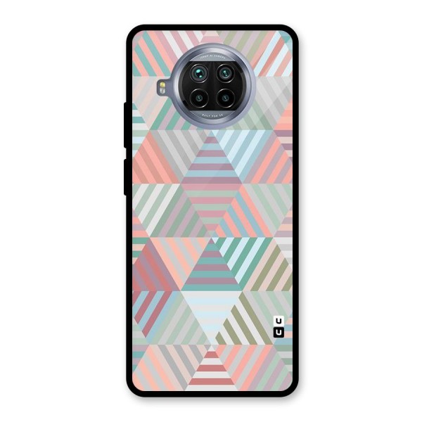 Abstract Triangle Lines Glass Back Case for Mi 10i