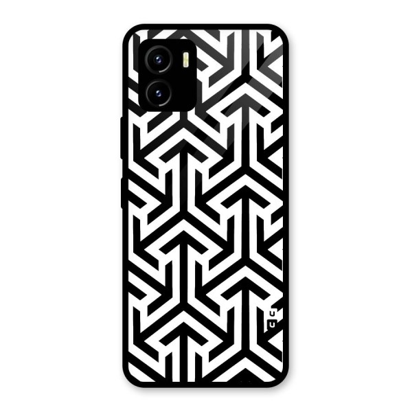 Abstract Triple Arrows Glass Back Case for Vivo Y15s