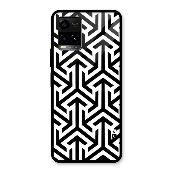 Abstract Triple Arrows Glass Back Case for Vivo Y21 2021