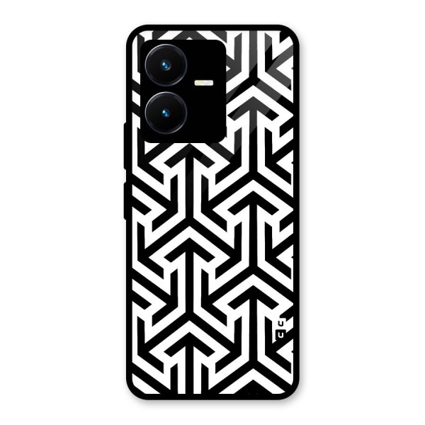 Abstract Triple Arrows Glass Back Case for Vivo Y22