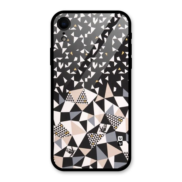 Abstract Varied Triangles Glass Back Case for XR