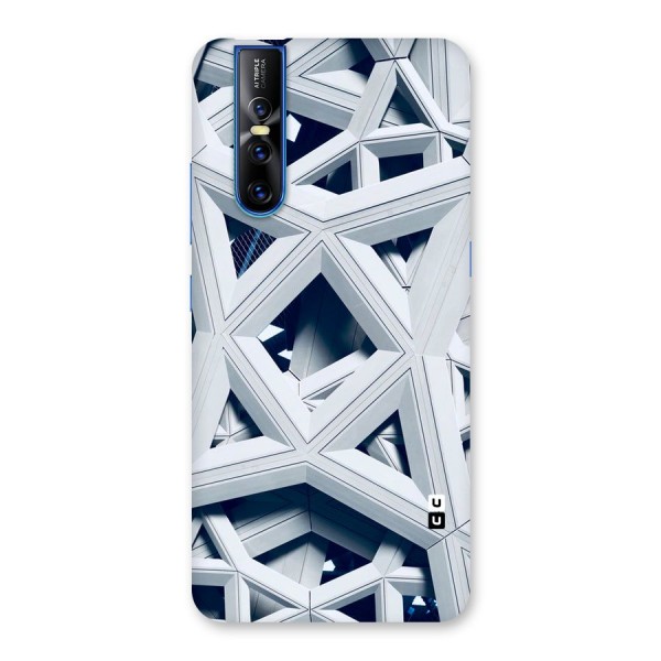 Abstract White Lines Back Case for Vivo V15 Pro