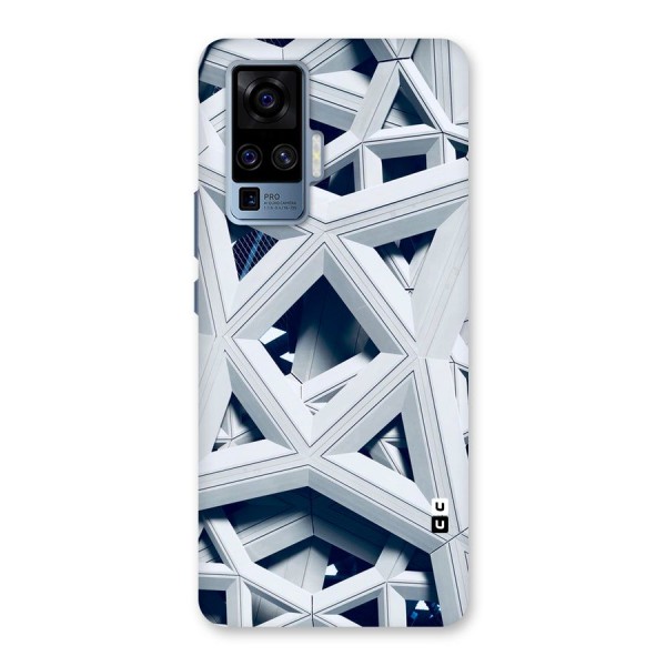 Abstract White Lines Back Case for Vivo X50 Pro