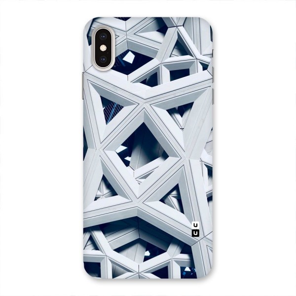 Abstract White Lines Back Case for iPhone XS Max