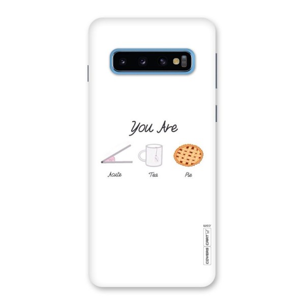 Acute Tea Pie Back Case for Galaxy S10