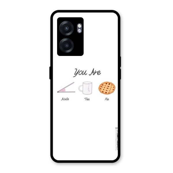 Acute Tea Pie Glass Back Case for Oppo K10 (5G)