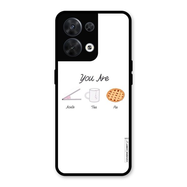 Acute Tea Pie Glass Back Case for Oppo Reno8 5G