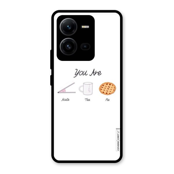 Acute Tea Pie Glass Back Case for Vivo V25