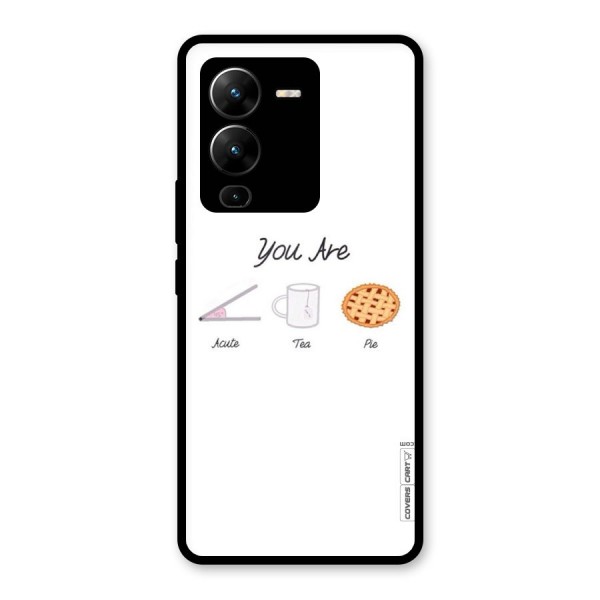 Acute Tea Pie Glass Back Case for Vivo V25 Pro