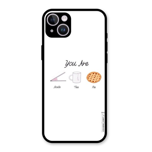 Acute Tea Pie Glass Back Case for iPhone 14 Plus